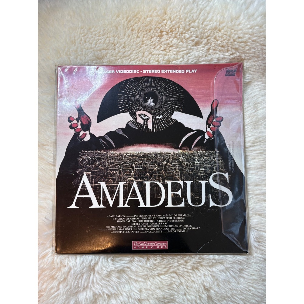 Amadeus LaserDisc 1984 Movie Saul Zaentz Digital Stereo Extended Play PG Vintage